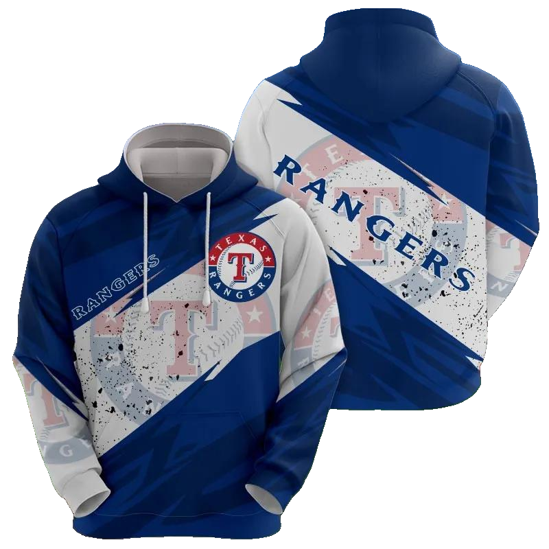 Texas Rangers MLB All Over Print Hoodie -Moonbestprint