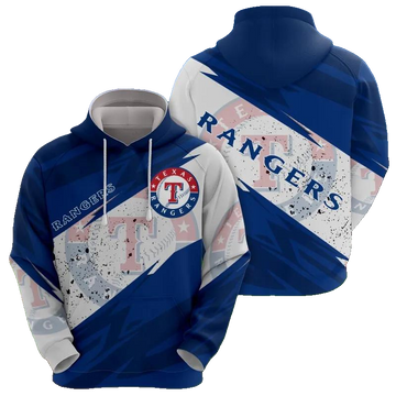 Texas Rangers MLB All Over Print Hoodie -Moonbestprint