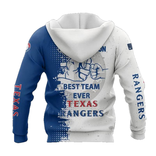 Texas Rangers Dad And Son MLB All Over Print Hoodie -Moonbestprint