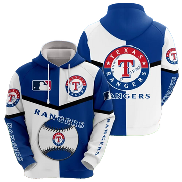 Texas Rangers 3D MLB All Over Print Hoodie -Moonbestprint