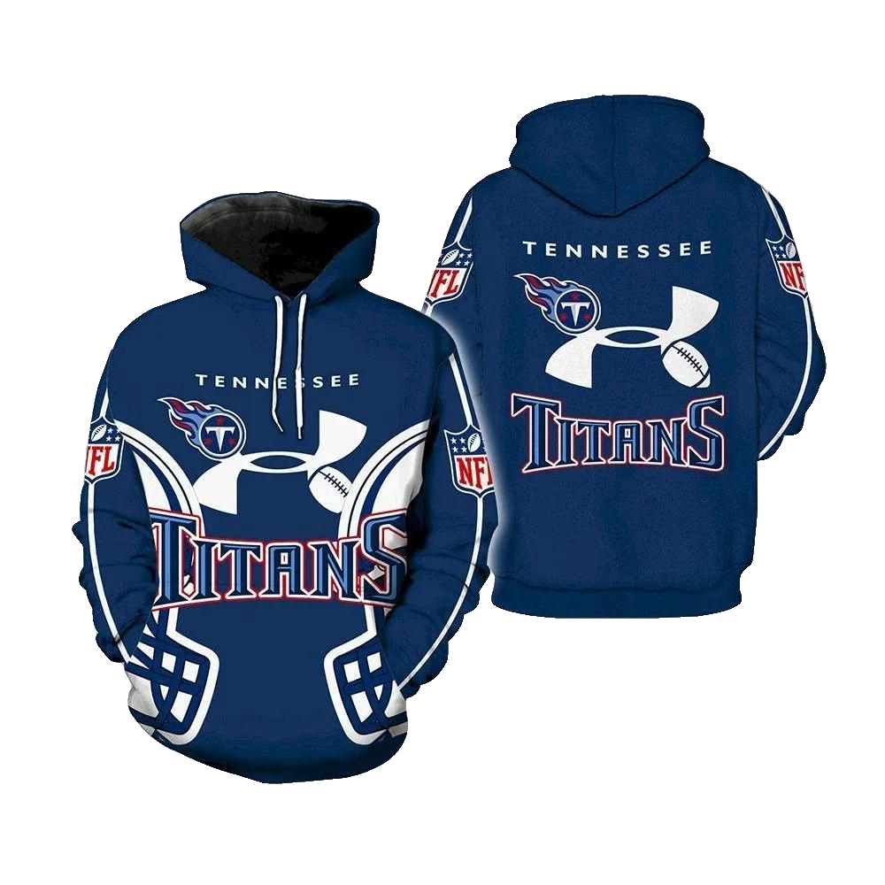 Tennessee Titans Under Armour NFL 3D All Over Print Hoodie -Moonbestprint