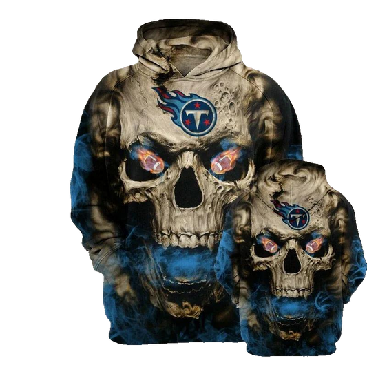Tennessee Titans Football Loose Hooded Sports Casual NFL 3D All Over Print Hoodie -Moonbestprint