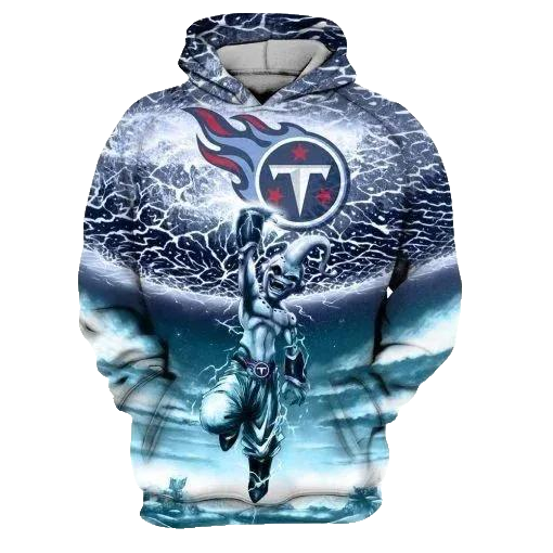 Tennessee Titans Buu Dragon Ball Z NFL 3D All Over Print Hoodie -Moonbestprint