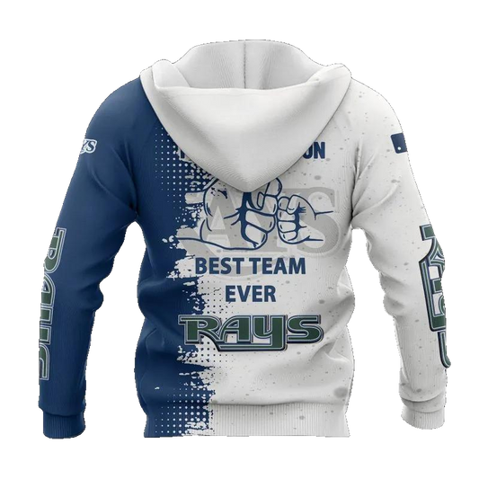 Tampa Bay Rays Dad And Son MLB All Over Print Hoodie -Moonbestprint