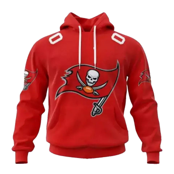 Tampa Bay Buccaneers Personalized Name And NumberNFL 3D All Over Print Hoodie -Moonbestprint