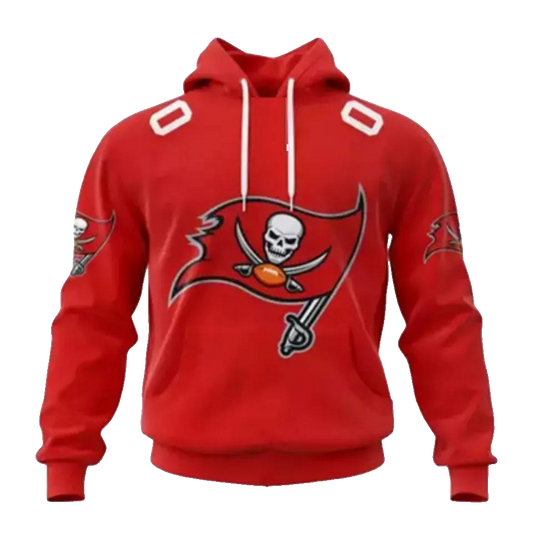 Tampa Bay Buccaneers Personalized Name And NumberNFL 3D All Over Print Hoodie -Moonbestprint