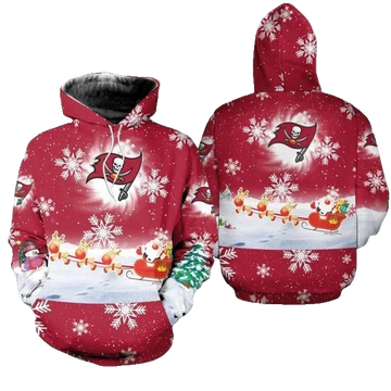 Tampa Bay Buccaneers Christmas NFL 3D All Over Print Hoodie -Moonbestprint