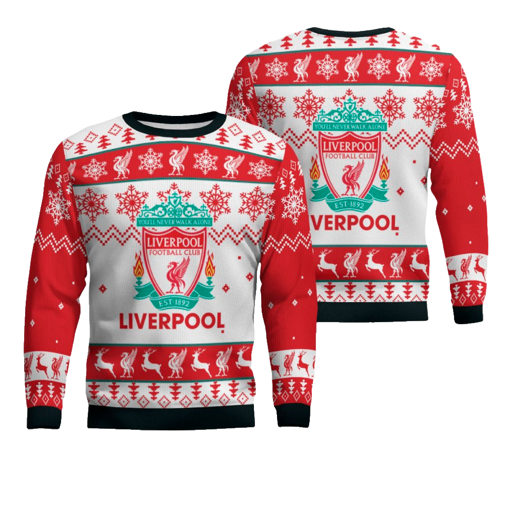 Liverpool FC Christmas Holiday Gift Ugly Sweater – Moonbestprint