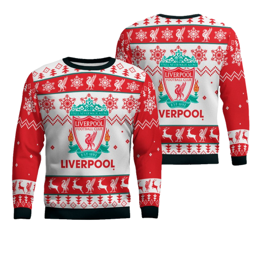 Liverpool FC Christmas Holiday Gift Ugly Sweater – Moonbestprint