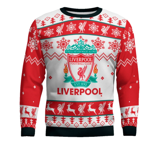 Liverpool FC Christmas Holiday Gift Ugly Sweater – Moonbestprint