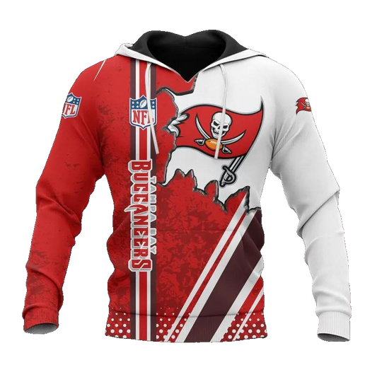 Tampa Bay Buccaneers All Over Print NFL 3D All Over Print Hoodie -Moonbestprint