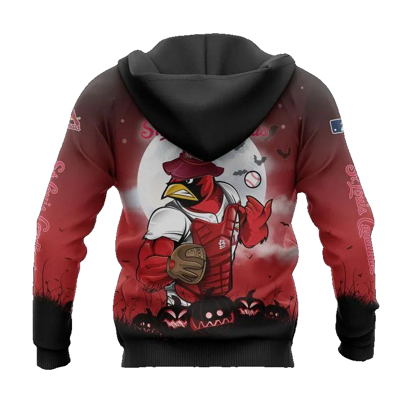 St. Louis Cardinals Mascot MLB All Over Print Hoodie -Moonbestprint