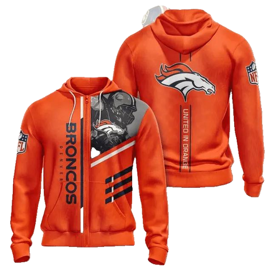Sports American Football Denver Broncos Usa NFL 3D All Over Print Hoodie -Moonbestprint