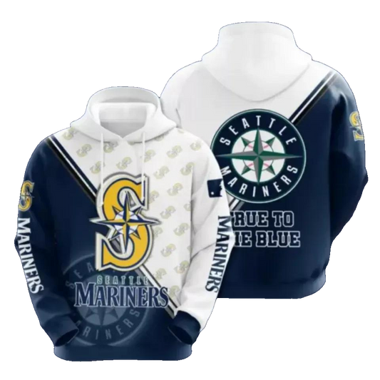 Seattle Team Marinerss MLB 3D MLB All Over Print Hoodie -Moonbestprint