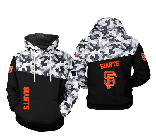 San Francisco Giants MLB Camo Veteran 3D MLB All Over Print Hoodie -Moonbestprint