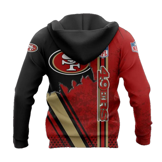 San Francisco 49ers NFL3D All Over Print Hoodie -Moonbestprint