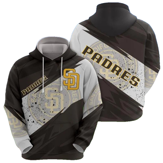San Diego Padres MLB All Over Print Hoodie -Moonbestprint