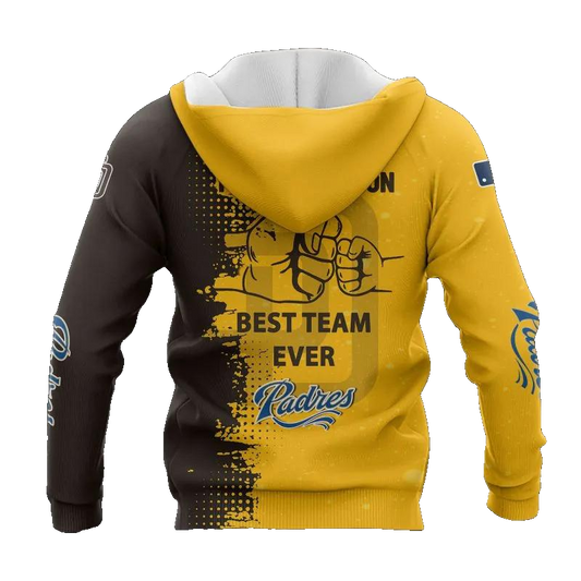 San Diego Padres Dad And Son MLB All Over Print Hoodie -Moonbestprint