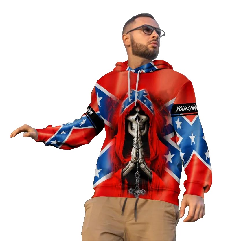 Pray CSA Skull Custom 3D All Over Print Hoodie -Moonbestprint