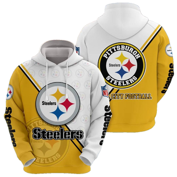 Pittsburgh Steelers Logo 3D NFL All Over Print Hoodie -Moonbestprint