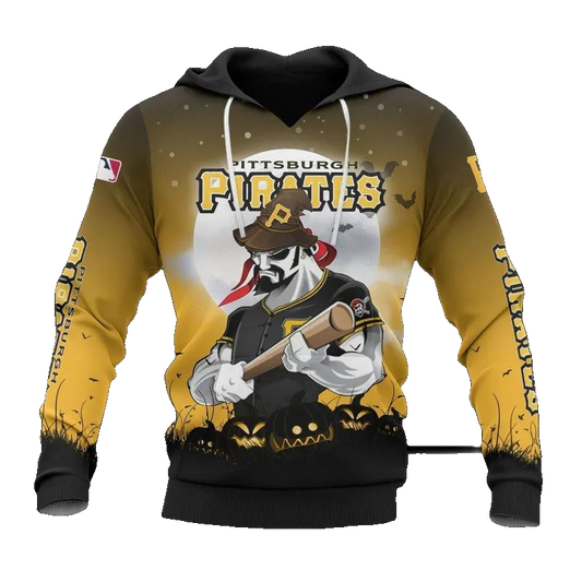 Pittsburgh Pirates Mascot MLB All Over Print Hoodie -Moonbestprint