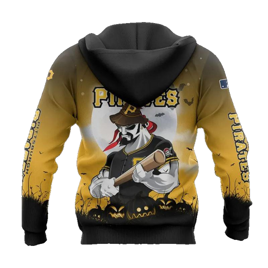 Pittsburgh Pirates Mascot MLB All Over Print Hoodie -Moonbestprint