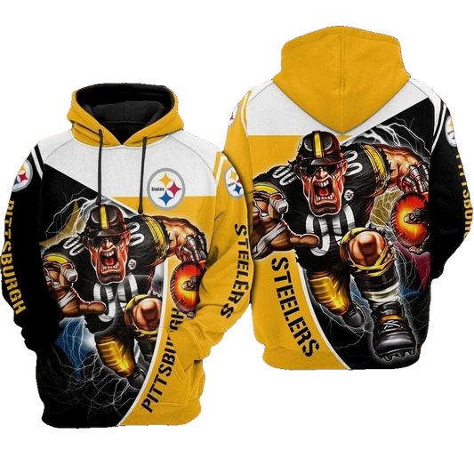 Pittsburgh Football Team Steelerss NFL 3D All Over Print Hoodie -Moonbestprint