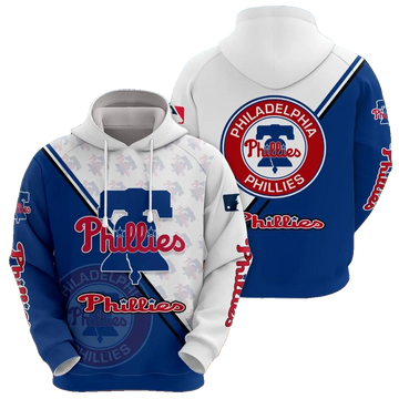 Philadelphia Phillies Logo 3D MLB All Over Print Hoodie -Moonbestprint