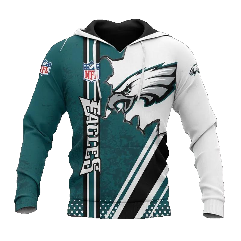 Philadelphia Eagles NFL3D All Over Print Hoodie -Moonbestprint