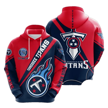 Personalized Tennessee Titans Titan NFL 3D All Over Print Hoodie -Moonbestprint
