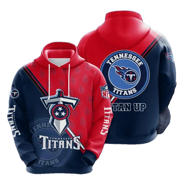 Personalized Tennessee Titans Football Team NFL 3D All Over Print Hoodie -Moonbestprint