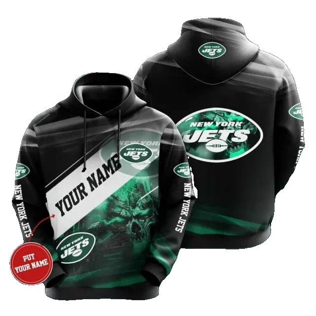 Personalized New York Jets Custom NFL 3D All Over Print Hoodie -Moonbestprint