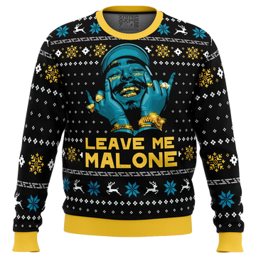 Leave Me Malone Post Malone Ugly Christmas Sweater 2025 – Moonbestprint