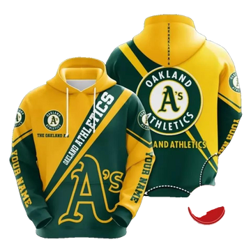 Oakland Baseball Team Athleticss 3D MLB All Over Print Hoodie -Moonbestprint