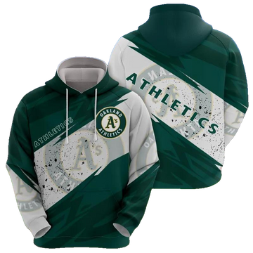 Oakland Athletics MLB All Over Print Hoodie -Moonbestprint
