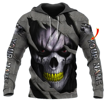 Night Stalker Skull Custom 3D All Over Print Hoodie -Moonbestprint
