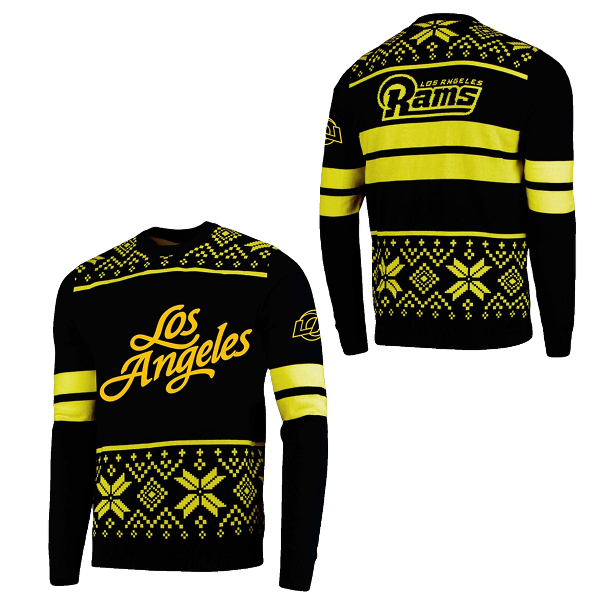 LA Rams 2026 Rivalries Midnight Mode Ugly Christmas Sweater - Moonbestprint