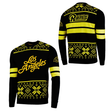 LA Rams 2026 Rivalries Midnight Mode Ugly Christmas Sweater - Moonbestprint