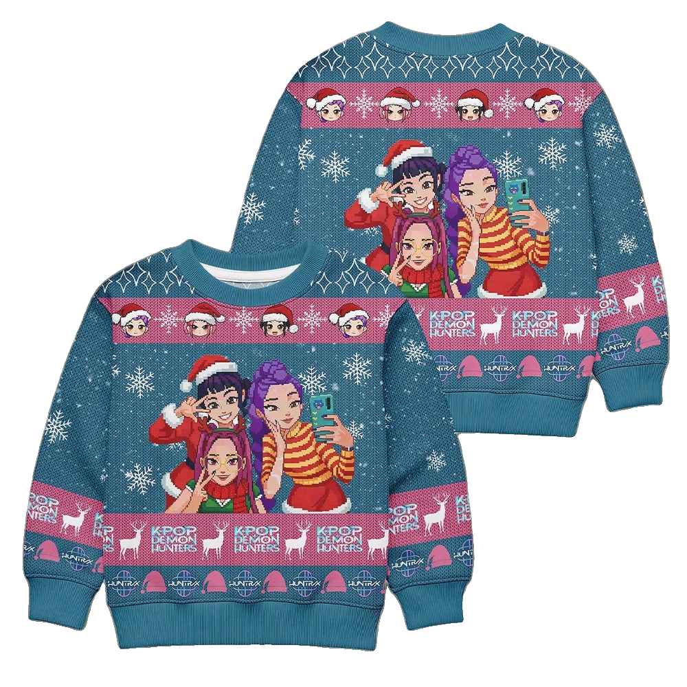 Kpop Demon Hunters Anime Girl Christmas Ugly Christmas Sweater 2025 – Moonbestprint