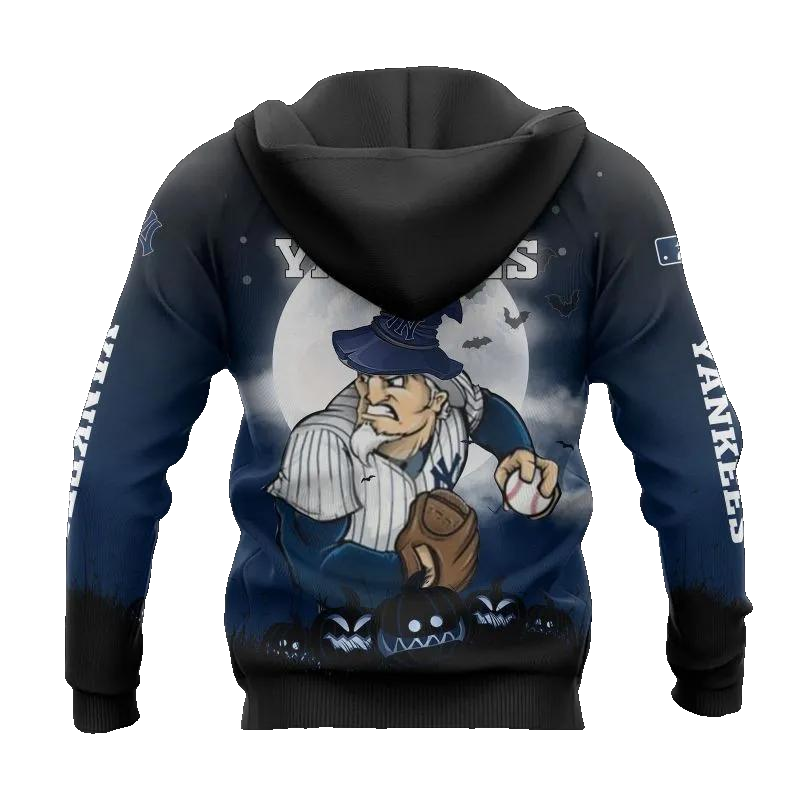 New York Yankees Mascot MLB All Over Print Hoodie -Moonbestprint