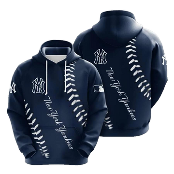 New York Yankees Custom Pullover 3D MLB All Over Print Hoodie -Moonbestprint