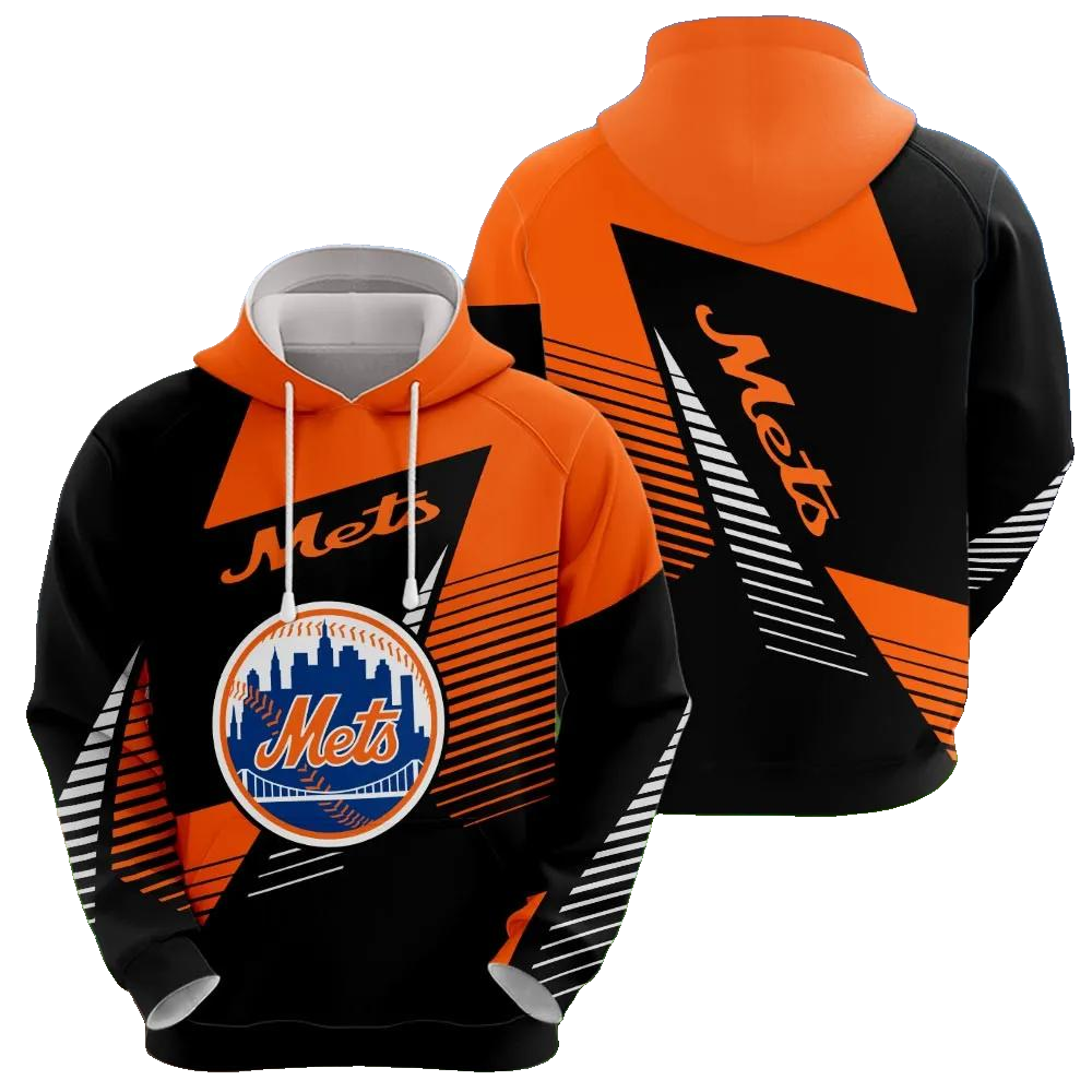 New York Mets Printed MLB All Over Print Hoodie -Moonbestprint