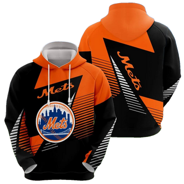 New York Mets Printed MLB All Over Print Hoodie -Moonbestprint