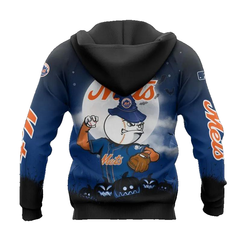 New York Mets Mascot MLB All Over Print Hoodie -Moonbestprint