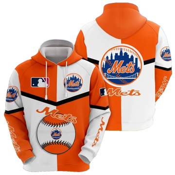 New York Mets 3D MLB All Over Print Hoodie -Moonbestprint