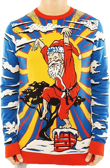 Karate Santa Ugly Christmas Sweater – Moonbestprint