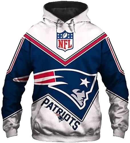New England Patriots Football NFL 3D All Over Print Hoodie -Moonbestprint