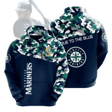 MLB Seattle Mariners 3D MLB All Over Print Hoodie -Moonbestprint
