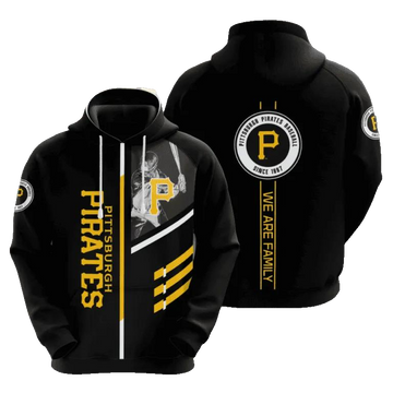 MLB Pittsburgh Pirates 3D MLB All Over Print Hoodie -Moonbestprint