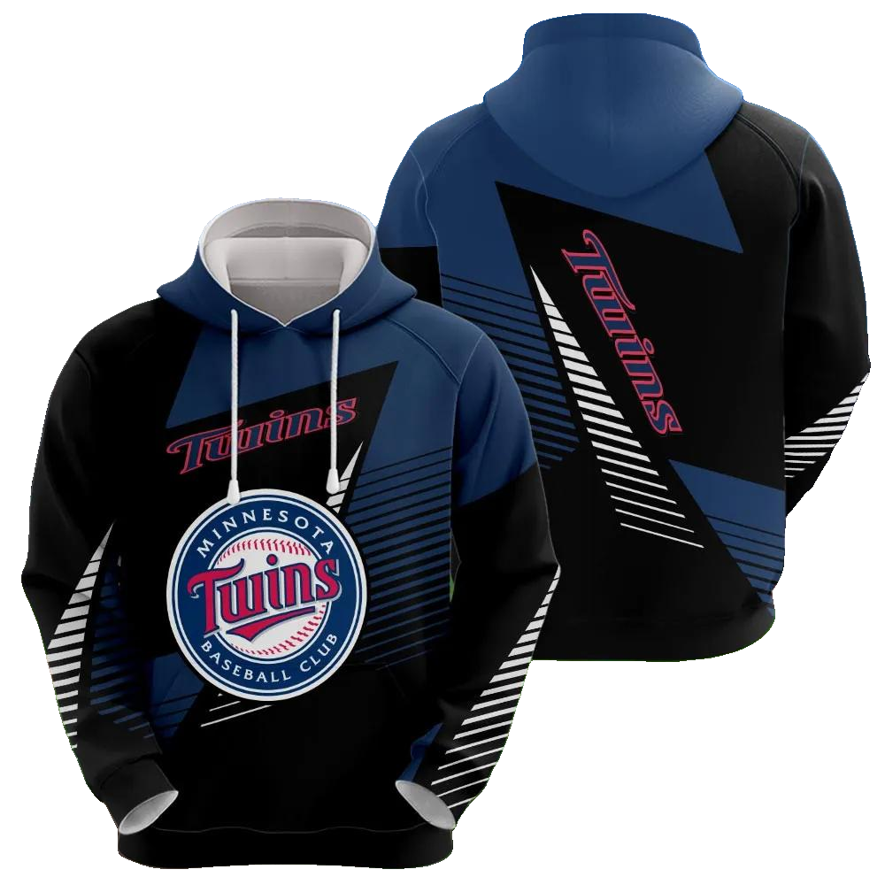 Minnesota Twins Printed MLB All Over Print Hoodie -Moonbestprint